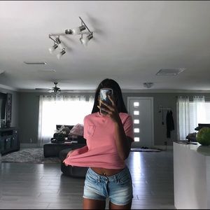 Light blue aeo shorts